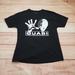 Quasi Skateboard Shirt Mens Large Black Alien Skull Skateboarding Streetwear Tee